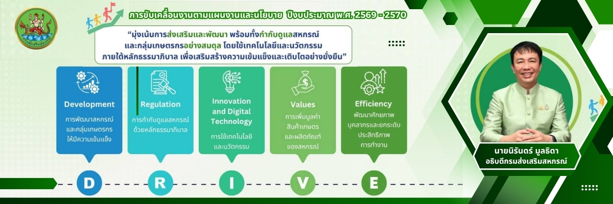 การขับเคลื่อนงานตามแผนงานและนโยบาย ปีงบประมาณ พ.ศ. 2569-2570