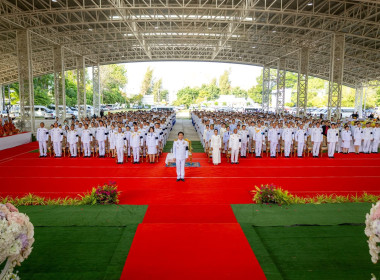 ✨💜พิธีทำบุญตักบาตรพระสงฆ์และสามเณร กิจกรรมเฉลิมพระเกียรติ ... พารามิเตอร์รูปภาพ 8